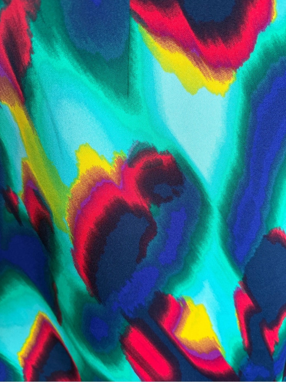 NWT! Bold Elements Abstract Print One-Shoulder Dress - Large. - Picture 5 of 10